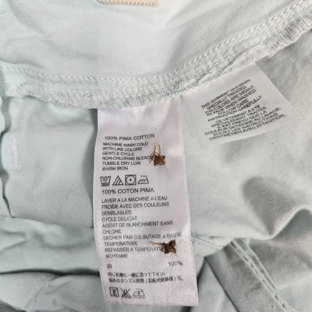 Tommy Bahama Bahama Mint Green Flat Front Chino Shorts 9.5